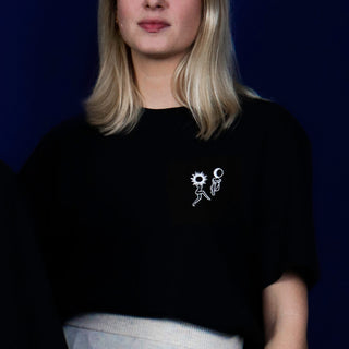 T-shirt brodé Féminin Sacré