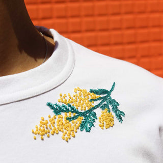 DIY embroidery design - Mimosa