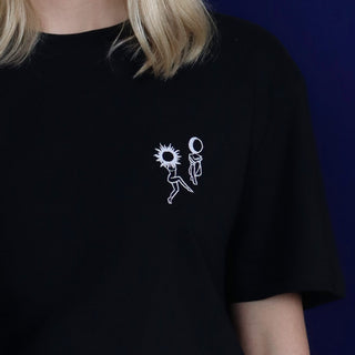 Sacred Feminine embroidered t-shirt