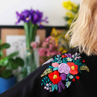 DIY embroidery design - Floral Bouquet