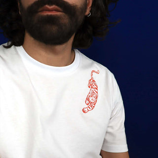 Year of the Tiger embroidered t-shirt