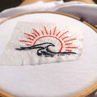 DIY embroidery design - Ocean