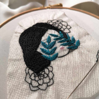 DIY embroidery design - Melancholy